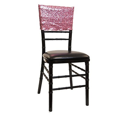 Sequin & Spandex Chair Cuff - Gray - 10 Pack