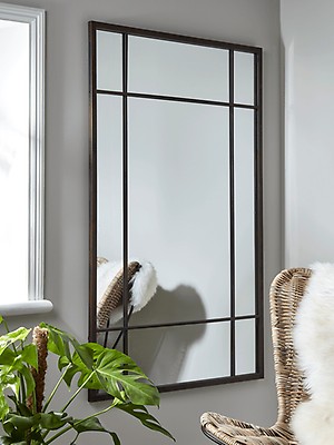 Decorative Panelled Mirror Rectangular, Cox And Aged Glass Panel Mirrors