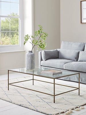 West elm deals mirrored coffee table