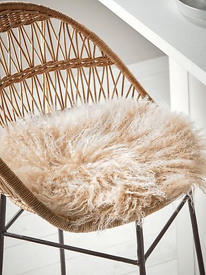 Round Rattan Cone Chair