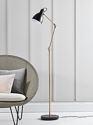 Threshold floor deals lamp brass finish