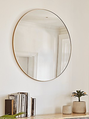 Antiqued Glass Convex Mirror, Antiqued Glass Mirror Cox And