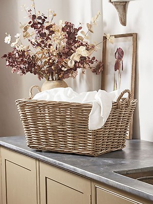 Cable Knit Laundry Basket