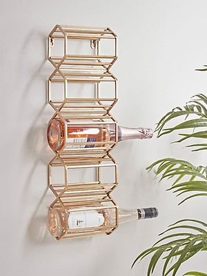 Wall mounted diagonal online wine rack