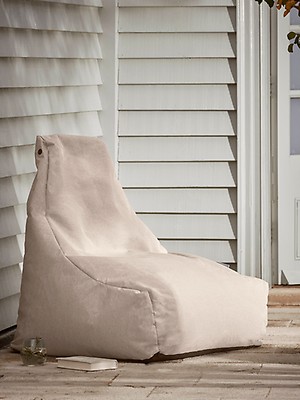 Indoor Outdoor Beanbag Soft Grey, Indoor Outdoor Bean Bag Lounger