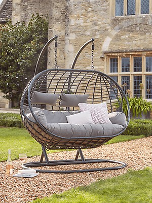 Double cocoon garden online chair