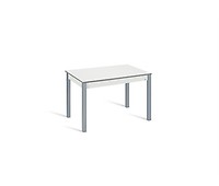 Mesa de comedor extensible 120/160 x 80 cm gris GELANDA - Conforama