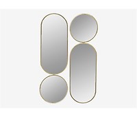 Espejo De Pared Ovalado Picciano Aluminio - 30 X 60 Cm - Negro Mate  [en.casa] con Ofertas en Carrefour