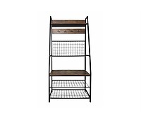 Perchero Burro Hvorslev Con Estante Metal 145 X 89 X 33 Cm Negro [en.casa]  con Ofertas en Carrefour