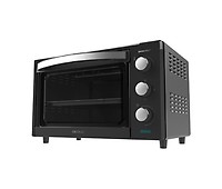 HOMCOM Horno Eléctrico Sobremesa 10 Litros 750W Horno Eléctrico Pequeño con  Temperatura hasta 230 ℃ Temporizador 60 Minutos Bandeja y Rejilla