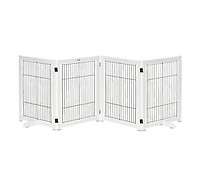 PawHut Barrera de Seguridad Plegable de 3 paneles Portátil para Mascotas  Rejilla de Protección para Perros Pequeños 160x76 cm para Puertas Escaleras  Pasillos Café Oscuro - Conforama