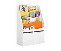 Librería Infantil para niños SoBuy KMB32-W 4 compartimentos abiertos  Blanco, Estanterías, Los mejores precios