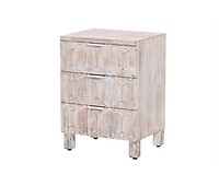 Mesita De Noche De Melamina De Madera Homcom 48x39x54 Cm-roble con