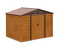 Caseta de jardín de madera cobertizo Outsunny 140x75x157 cm
