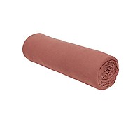 Sábana bajera de punto ajustable 100% algodón beige cama 90 cm