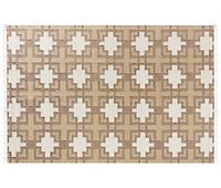 Alfombra kilim de lana beige/gris/marrón 200 x 300 cm MRGAVET 