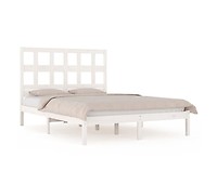 Maison Exclusive Cama de palets de madera maciza de pino gris 140x190 cm