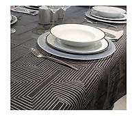 Acomoda Textil – Mantel Antimanchas Rectangular de Hule al Corte. Mantel  Liso Elegante, Impermeable, Resistente y Lavable. (Gris Oscuro, 140x300 cm)