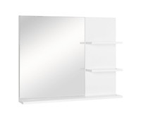 kleankin Espejo de Baño 50x11,5x60 cm Espejo de Pared Moderno con