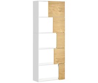 Estantería para libros Homcom blanco 50x24x106 cm MDF_836-367WT