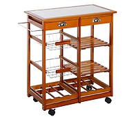 Conforama tiene el carrito de cocina que se convierte en una mesa auxiliar  y es el accesorio más versátil para ordenar tus botes y alimentos