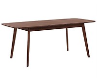 Mesa de comedor extensible madera maciza roble 120-160 x 80 x 75 cm.