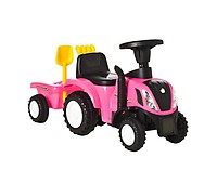 Tractor Eléctrico Infantil - HOMCOM Tractor Eléctrico para Niños, 132x62x65  cm, color Amarillo, 370-167V90YL