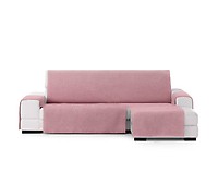 Vipalia Funda Cubre sofa chaise longue liso. Funda de sofa Chaise longue  Brisa brazo derecho Brisa. Protector antimanchas ajustable. Color Beige.  Chaise Longue Derecha 290 cm (Visto de frente) - Conforama