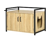 Mueble Arenero Gato De Melamina De Madera 48,5x53x67cm- Pawhut.blanco con  Ofertas en Carrefour