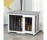 PawHut Jaula para Perros con Encimera 86x60x70 cm Mesa con Perrera