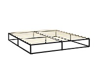 Estructura de cama madera maciza negro super king 180x200 cm - referencia  Mqm-3105269