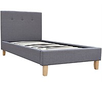 Estructura de cama individual madera maciza blanco 90x190 cm - referencia  Mqm-3104769