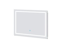 80 x 60 cm Espejo de Baño con LED Bluetooth, LupaX3, Espejo para