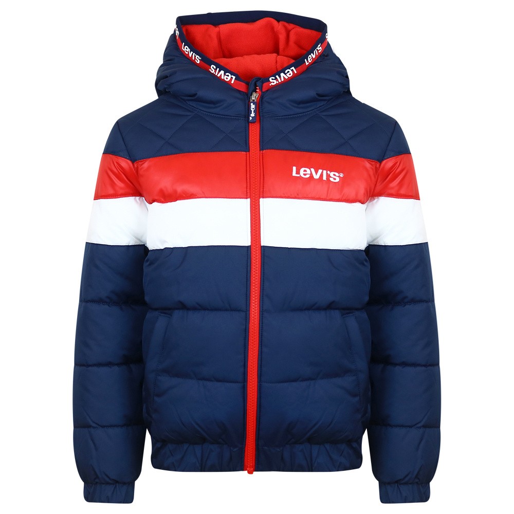 levi's red white blue jacket