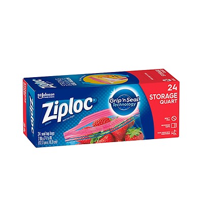 Bolsas Plásticas De Almacenamiento Herméticas De 1 Galón ZIPLOC