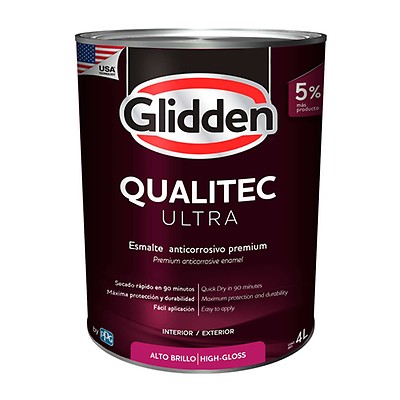 Pintura Anticorrosiva Brillante Qualitec Ultra Accent De 4 Litros