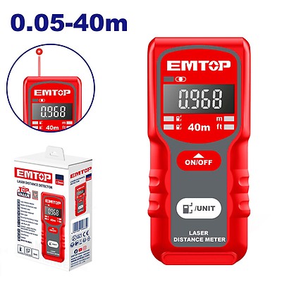 Medidor De Distancia Láser TOTAL 70m - Precisión ±2 Mm, Rango 0.05-70 M, Pantalla Con Retroiluminación, Multifunción, Fácil De Usar