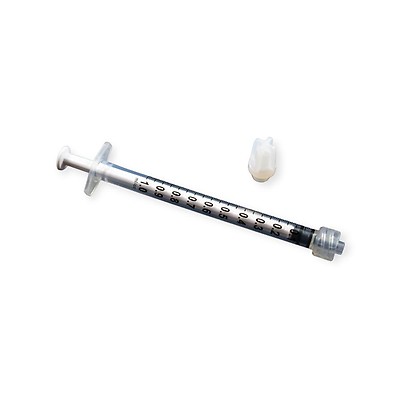 Exel Corporation 1 mL Tuberculin Syringe with Detachable Needle