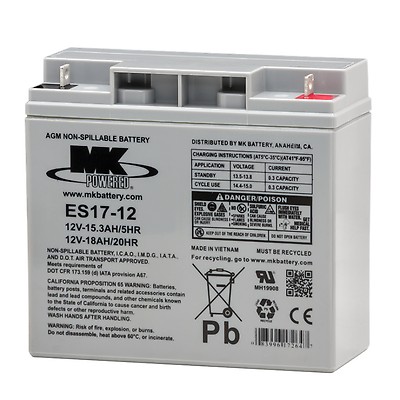 12V 35Ah Batterie au plomb, 195x129x168 mm (Lxlxh), Borne I2