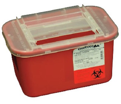 Oak Ridge 1 Qt. Phlebotomy Sharps Disposal Container w/ Slide Lid - 80/Cs -  Save at Tiger Medical, Inc