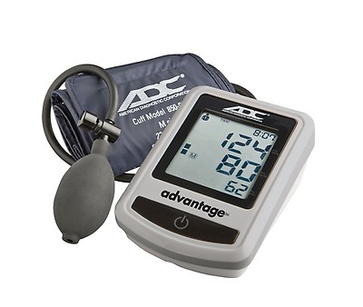 Vive Precision Blood Pressure Machine - Heart Rate Monitor - Automatic BPM  Upper Arm Cuff (Silver)