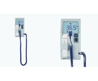 McKesson LUMEON Electronic Thermometer with Oral / Rectal / Axillary Probe  Handheld, Blue