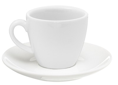 6 Tasse à Café de Porcelaine - 125 ml - Tasse Expresso - Tasse de