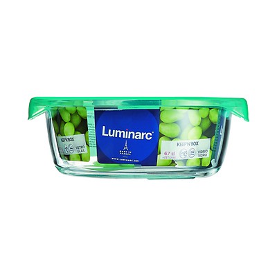 Bol avec couvercle rond transparent verre Ø 14 cm Caps Luminarc