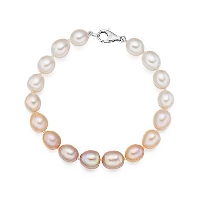 【TATIANA】PEARL POINT CIRCLE BRACELET★送料無料★2色 Tahitian True Round Pearl Bracelet, 10.0-11.0mm - AAAA