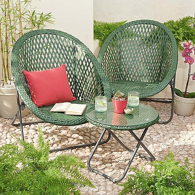 Sahara faux deals rattan table