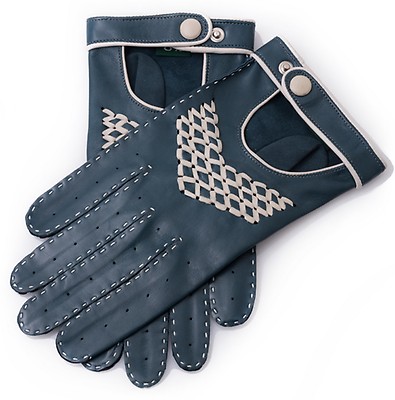 Ferrari Nappa leather and suede driving gloves Unisex