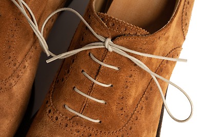 Beige Boot Laces Round Waxed Cotton - by Fort Belvedere