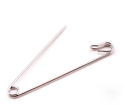 Safety store pin silver