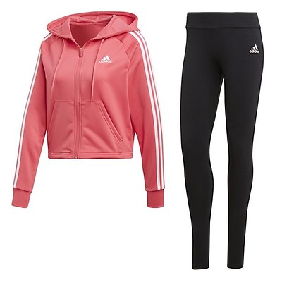adidas trainingsanzug damen schwarz pink